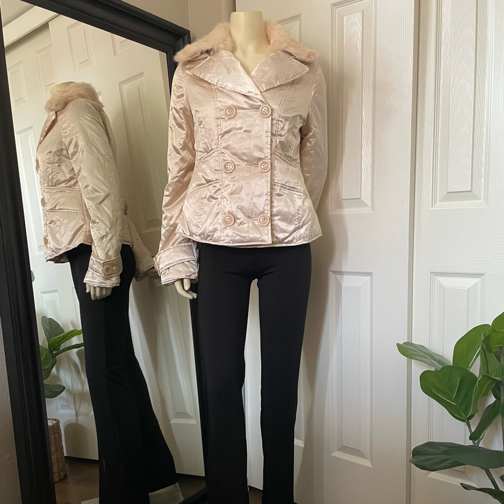 Vintage Bebe Rabbit Fur Jacket